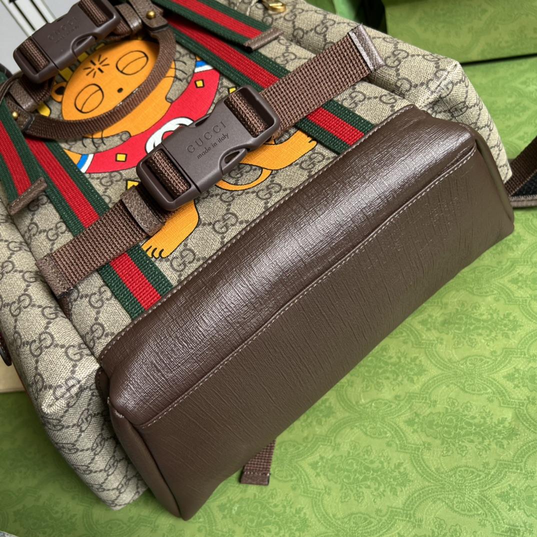 Gucci Cat Print Skateboard Backpack(34-42-16cm) - FashionPlug