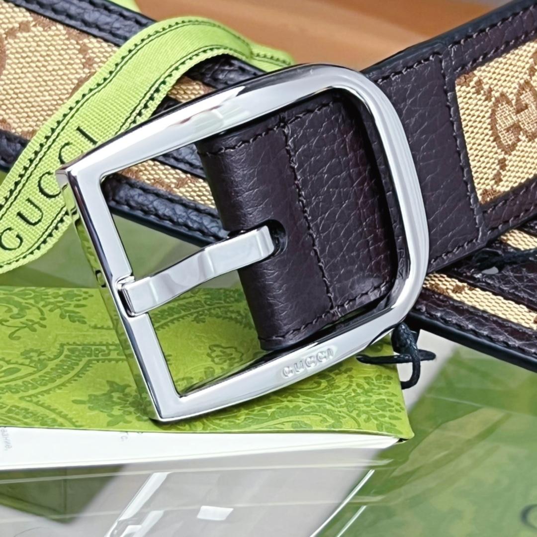 Gucci GG Belt With Square Buckle - FashionPlug