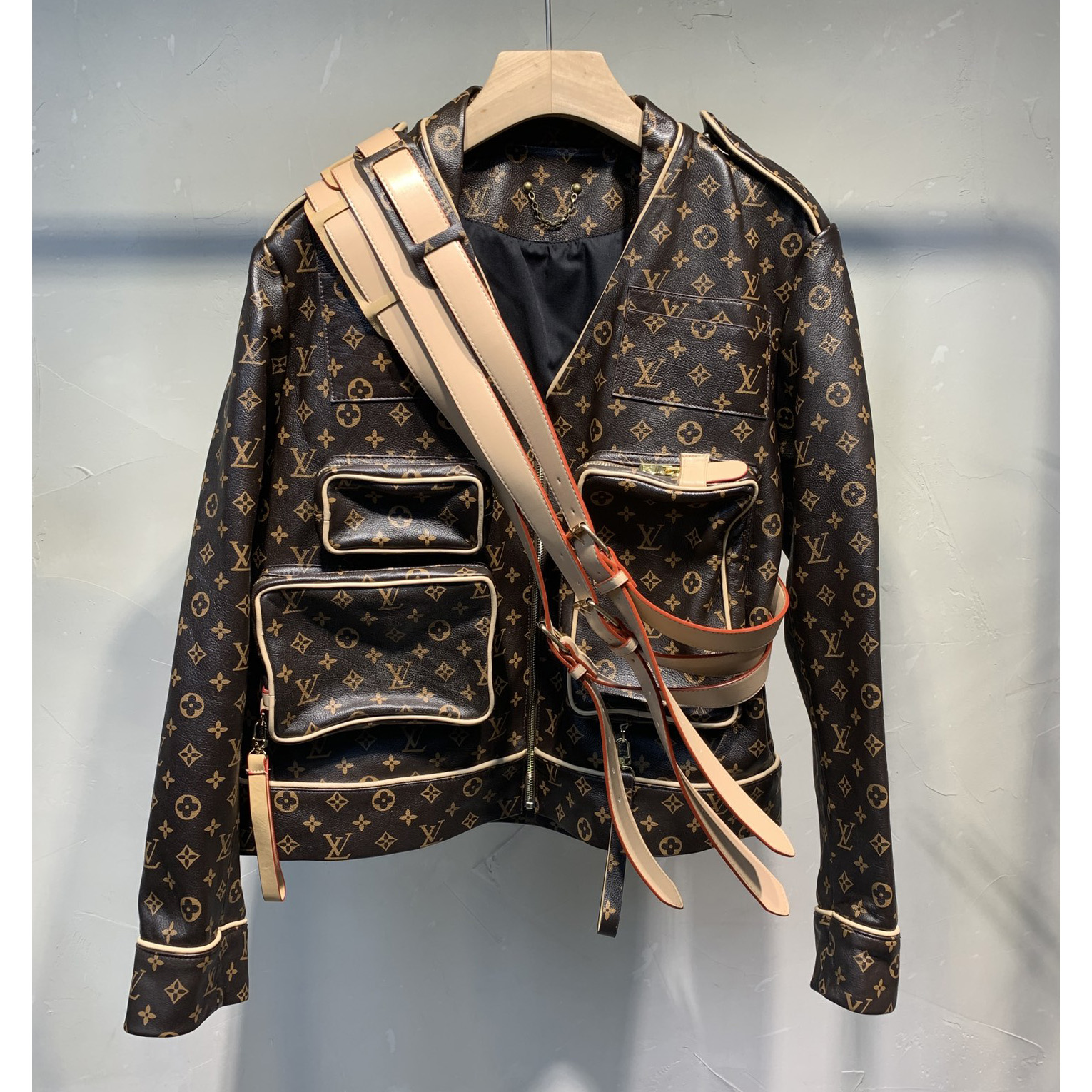 Louis Vuitton Monogram Embossed Utility Jacket - FashionPlug