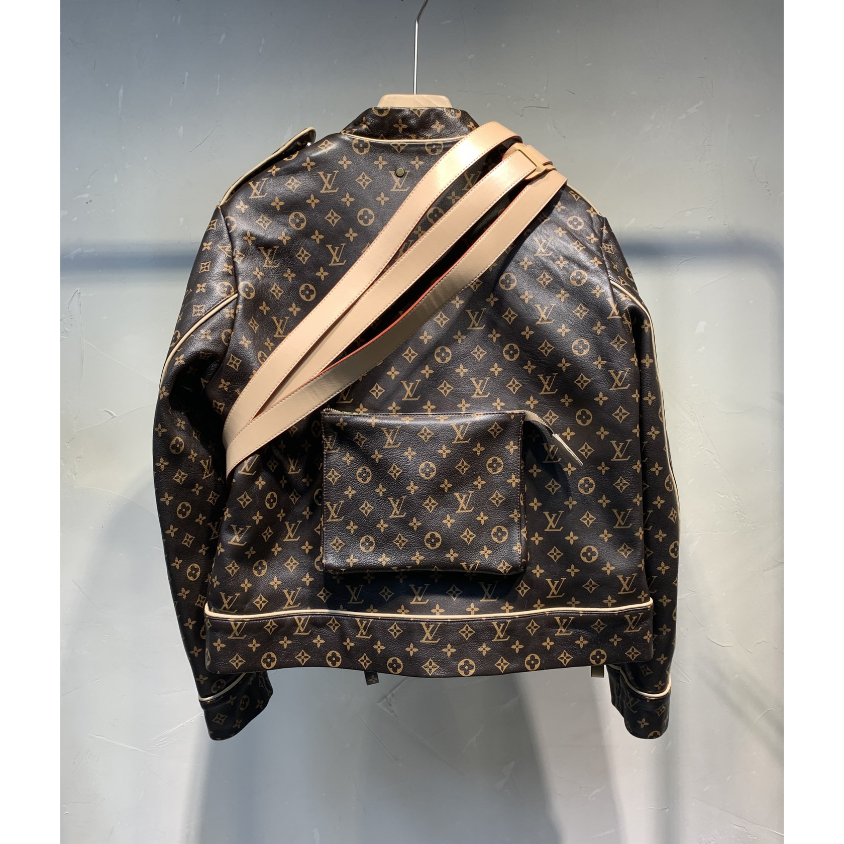 Louis Vuitton Monogram Embossed Utility Jacket - FashionPlug