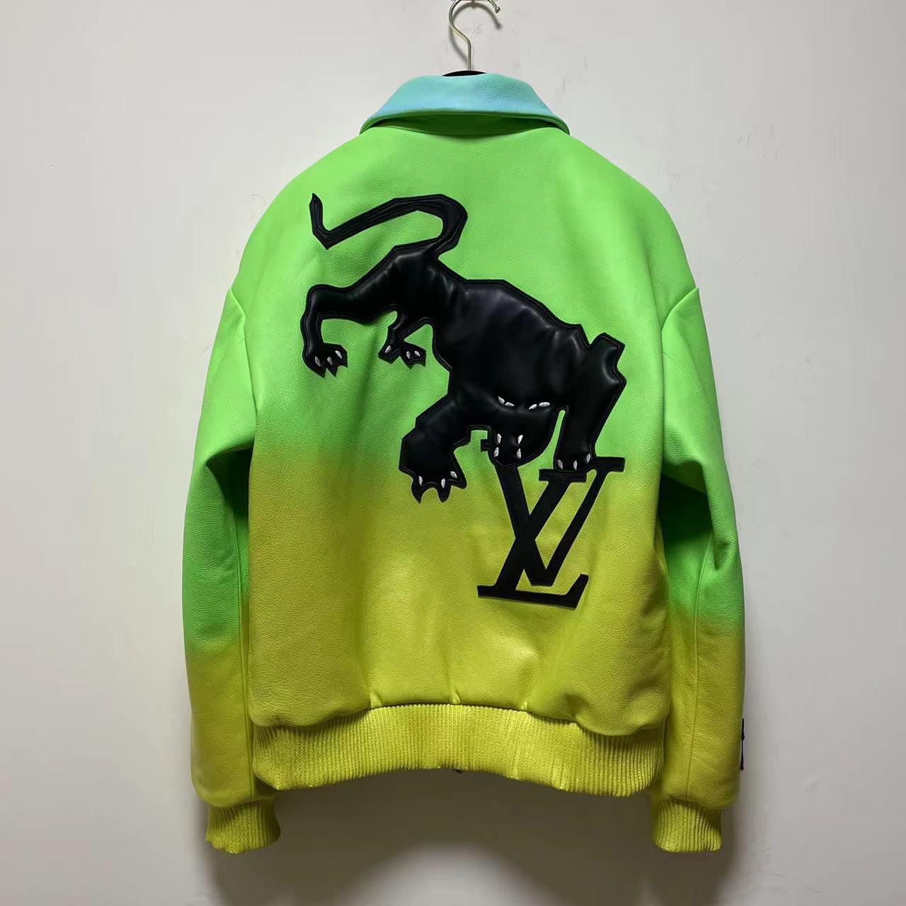 Louis Vuitton Fluo Gradient Leather Bomber    1A9UJ4 - FashionPlug