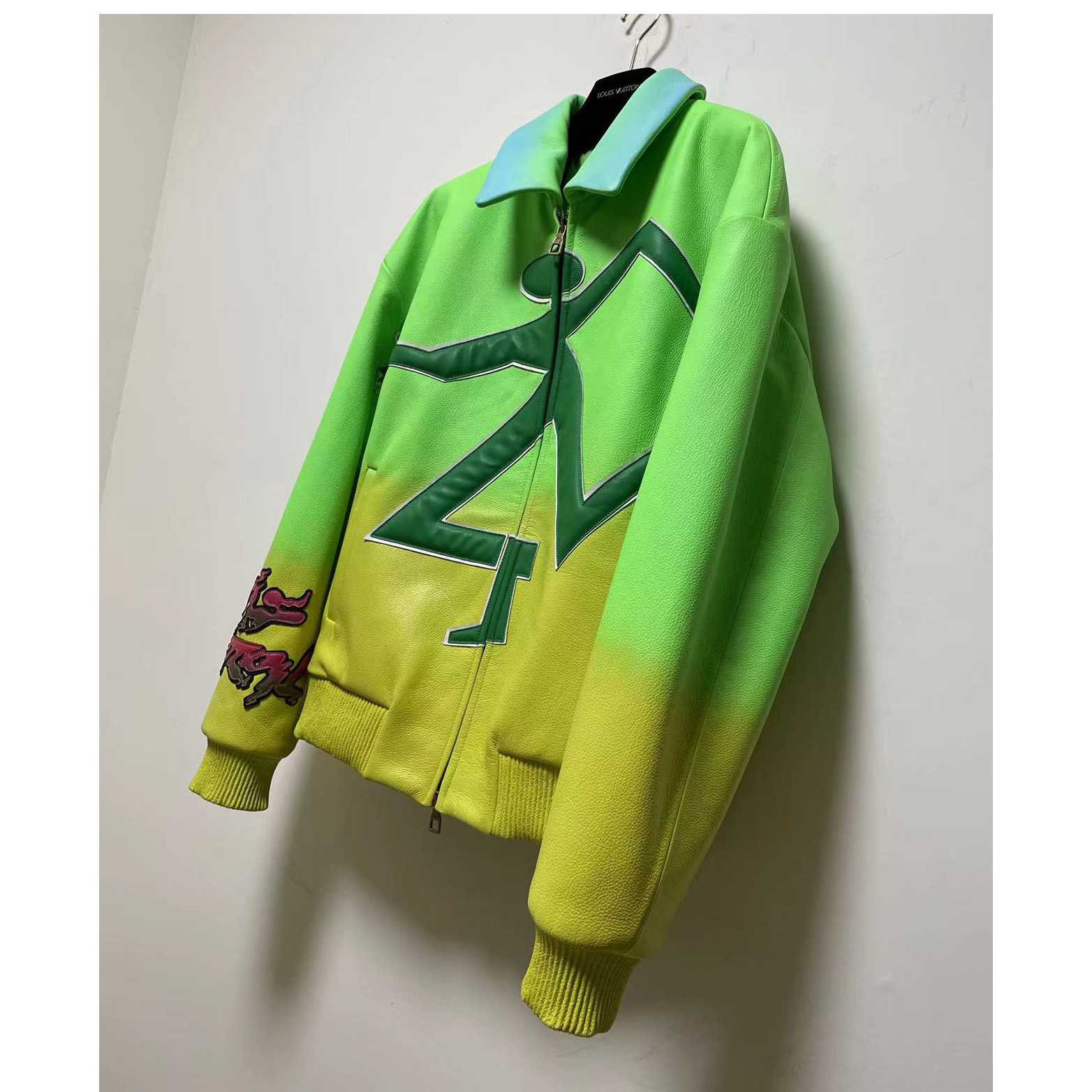 Louis Vuitton Fluo Gradient Leather Bomber    1A9UJ4 - FashionPlug