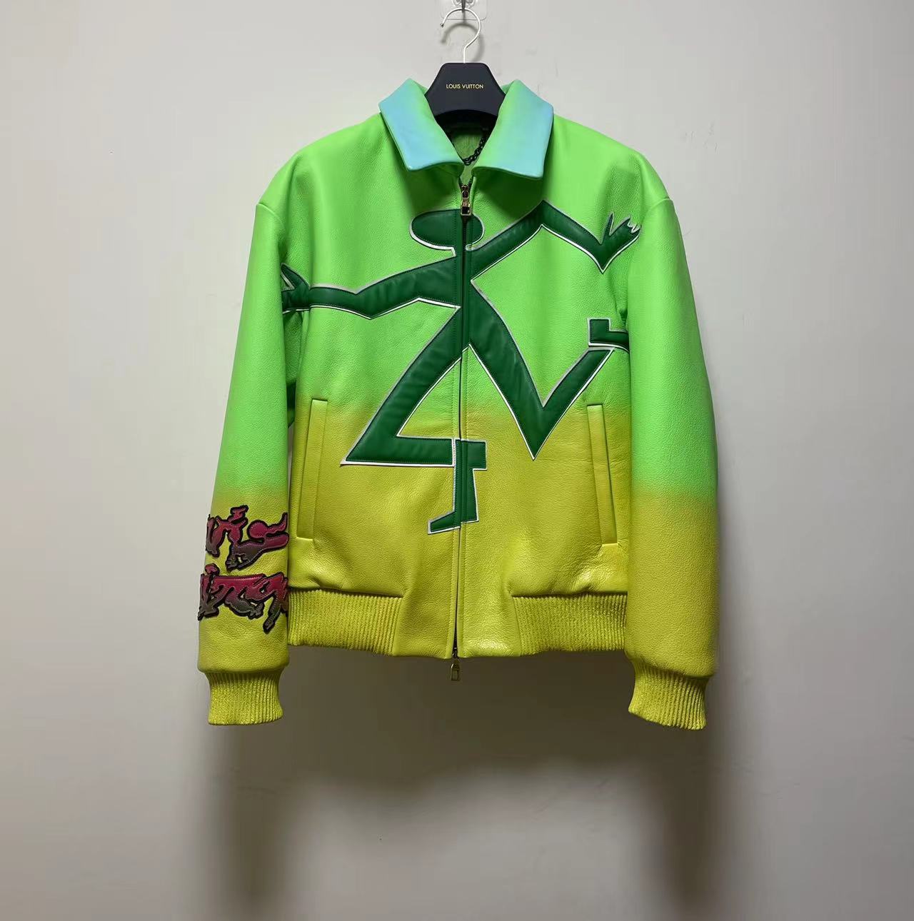 Louis Vuitton Fluo Gradient Leather Bomber    1A9UJ4 - FashionPlug