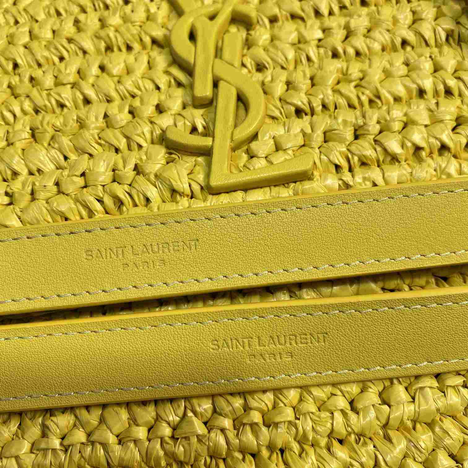 Saint Laurent Niki Medium Chain Bag In Raffia And Leather(28-22-9cm) - FashionPlug