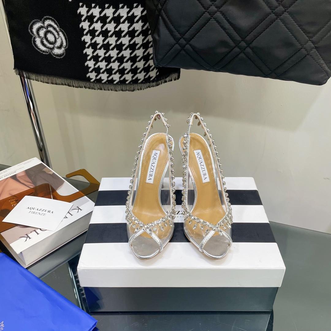 Aquazzura Temptation Crystal Sandal 105 - FashionPlug