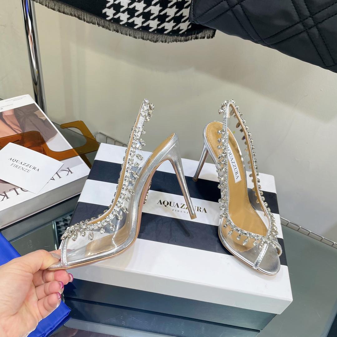 Aquazzura Temptation Crystal Sandal 105 - FashionPlug