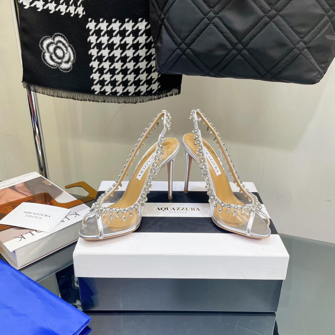 Aquazzura Temptation Crystal Sandal 105 - FashionPlug