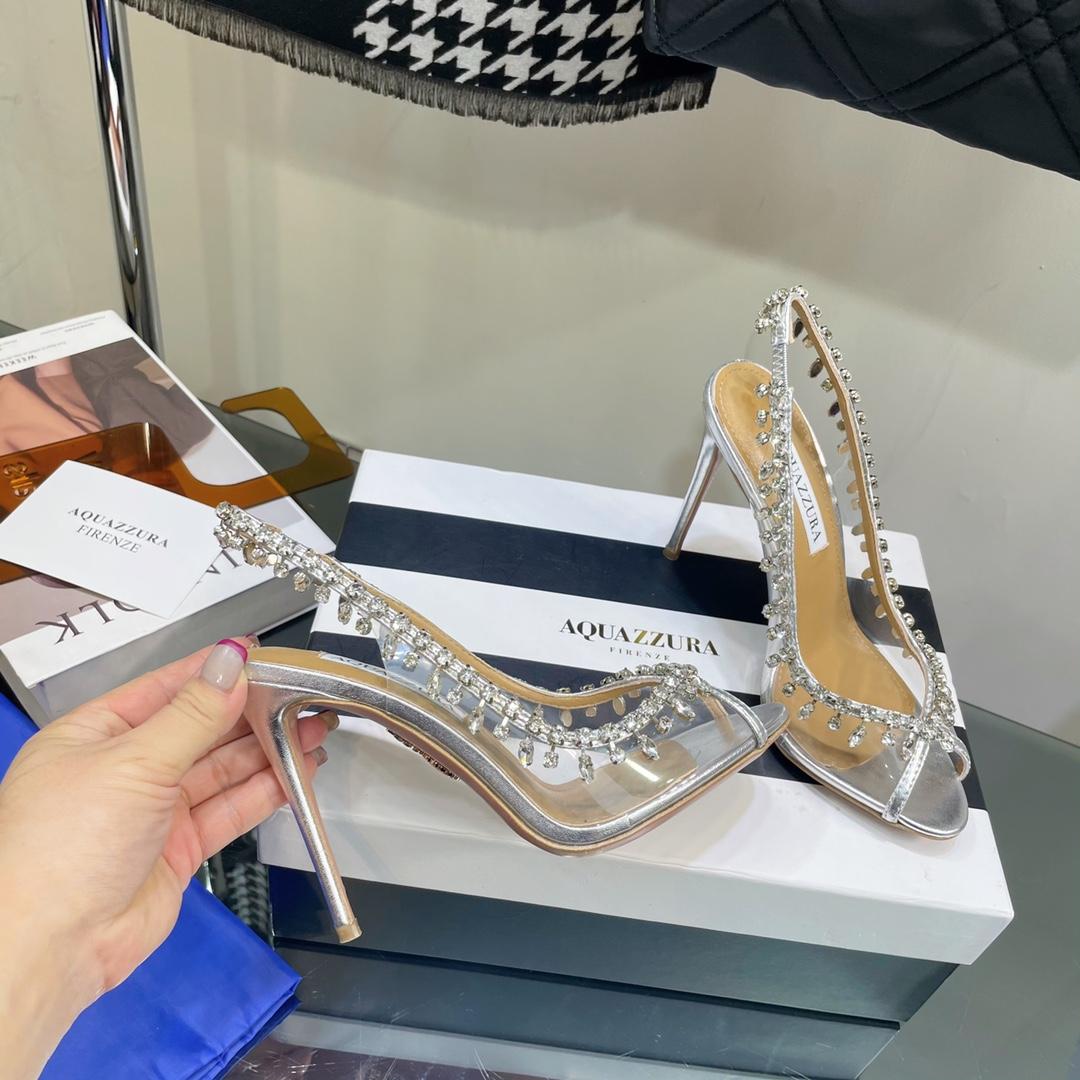 Aquazzura Temptation Crystal Sandal 105 - FashionPlug