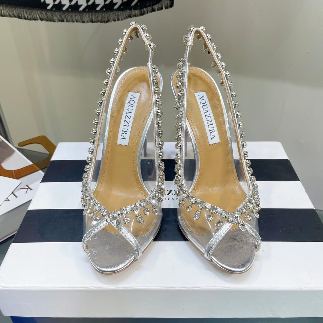 Aquazzura Temptation Crystal Sandal 105 - FashionPlug