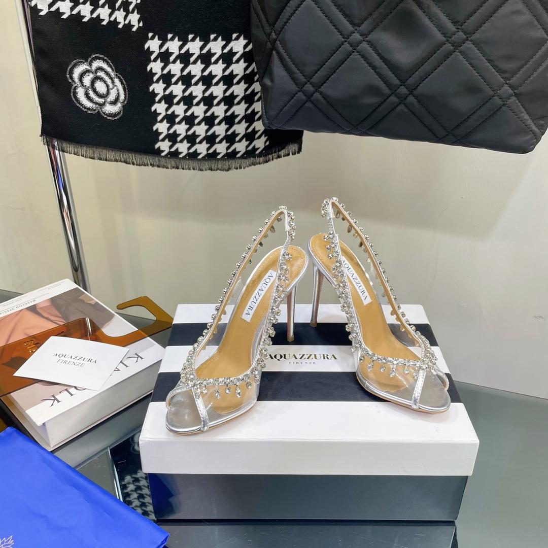 Aquazzura Temptation Crystal Sandal 105 - FashionPlug