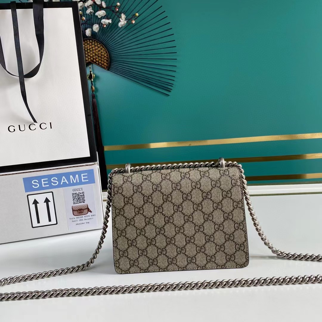 Gucci Dionysus GG Supreme Mini Bag(20-15.5-5cm) - FashionPlug