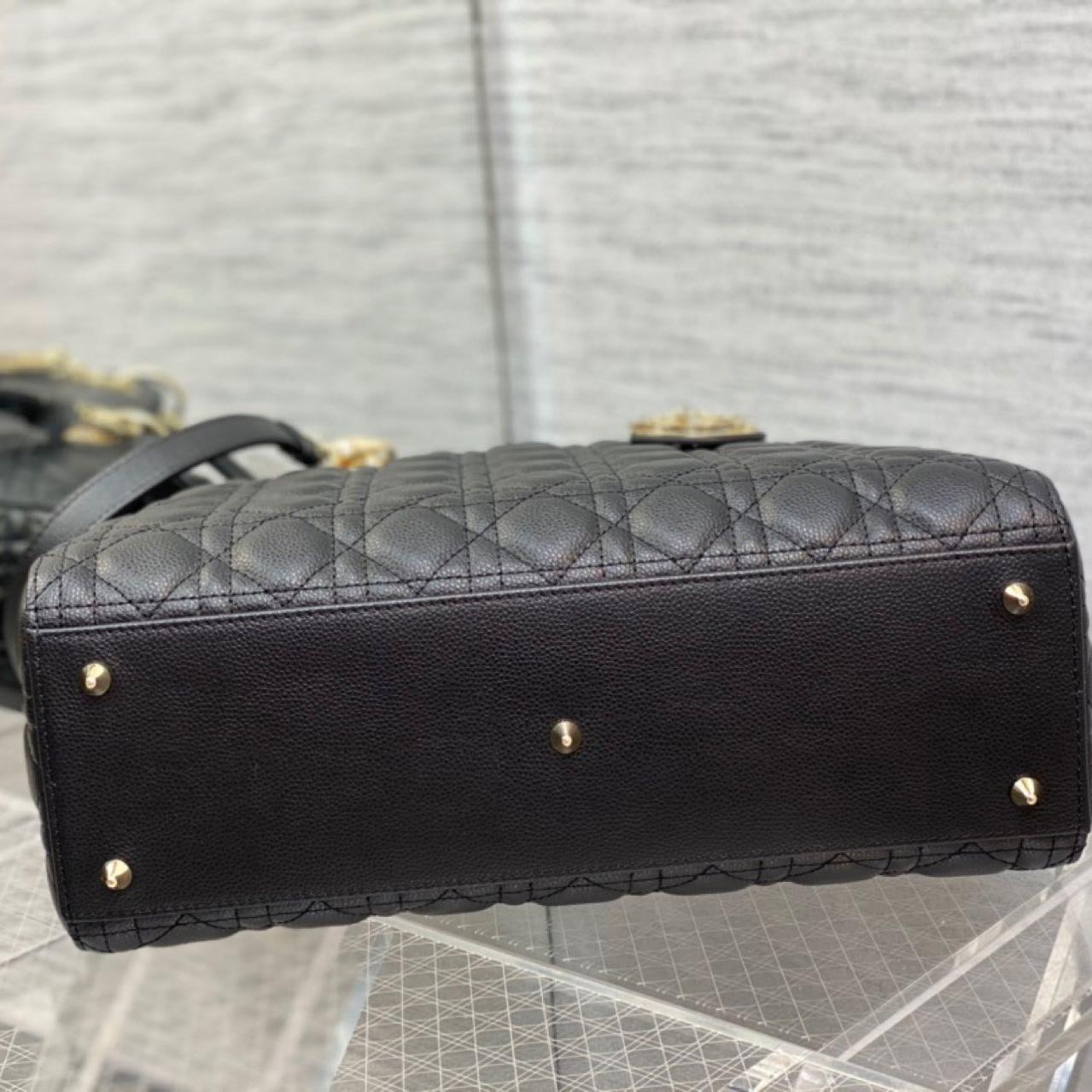 Dior Large Lady Dior Bag   (32-12-24cm)M0567 - FashionPlug