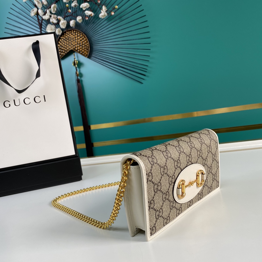 Gucci Horsebit 1955 Wallet With Chain(19-10-4cm) - FashionPlug