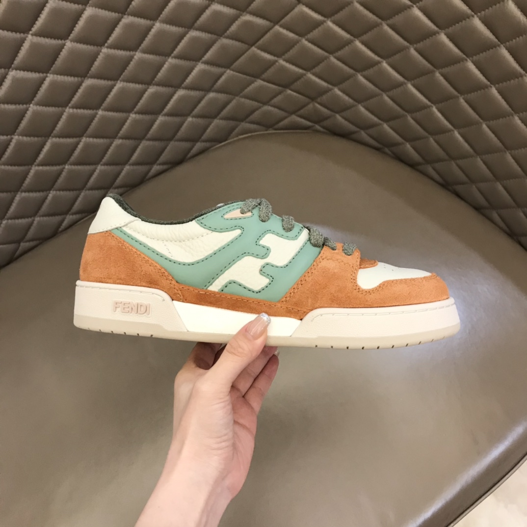 Fendi Amaranth Suede Low-Tops Sneakers  - FashionPlug