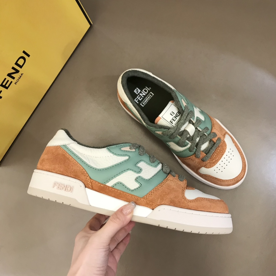 Fendi Amaranth Suede Low-Tops Sneakers  - FashionPlug
