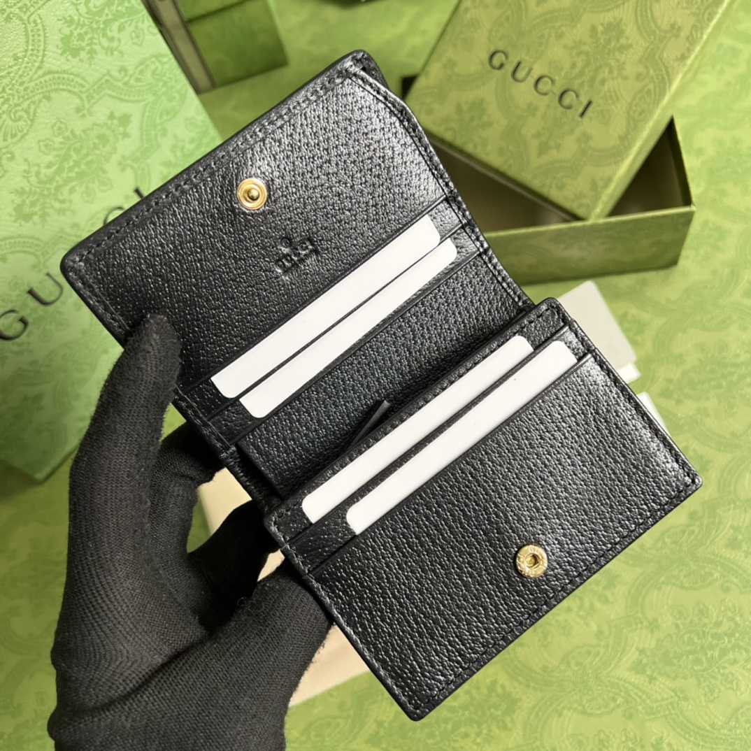 Gucci Horsebit 1955 Card Case Wallet(11-8.5-3cm)   621887 - FashionPlug
