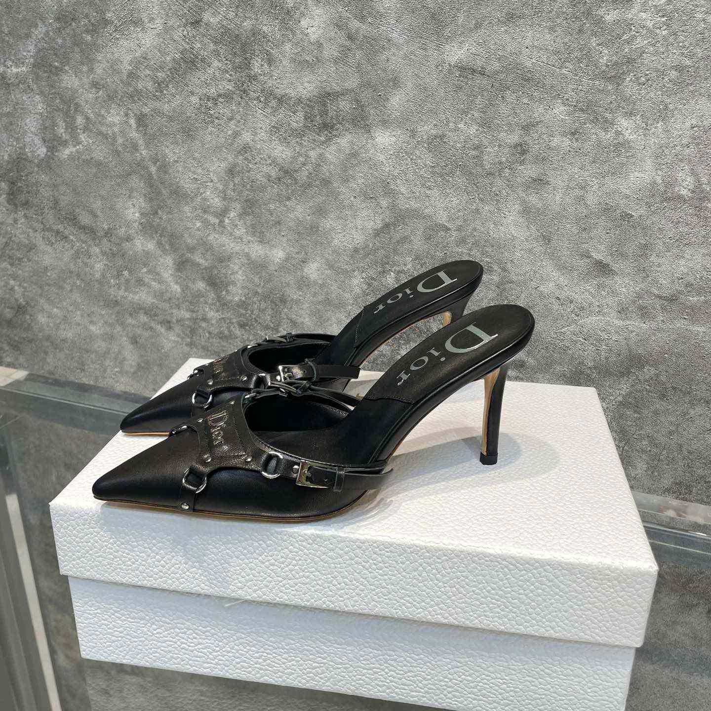 Dior Black Leather Pump - FashionPlug