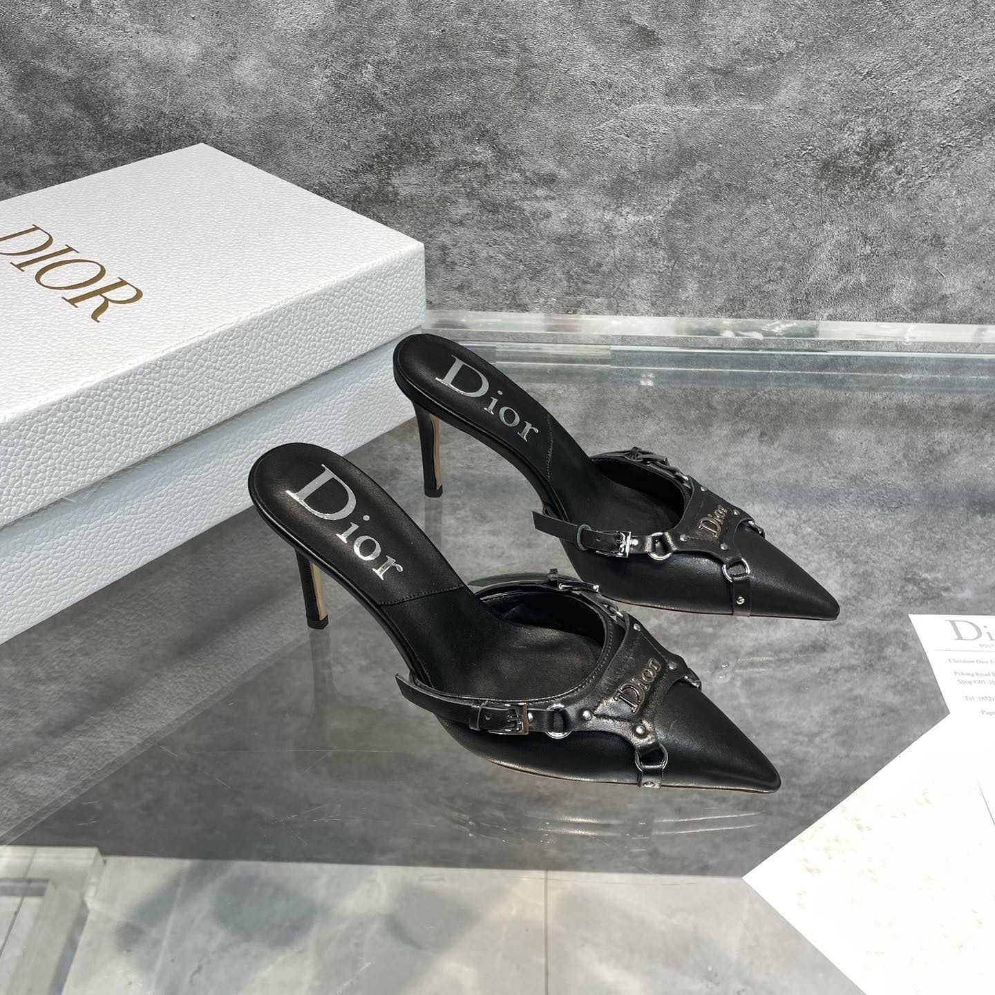 Dior Black Leather Pump - FashionPlug
