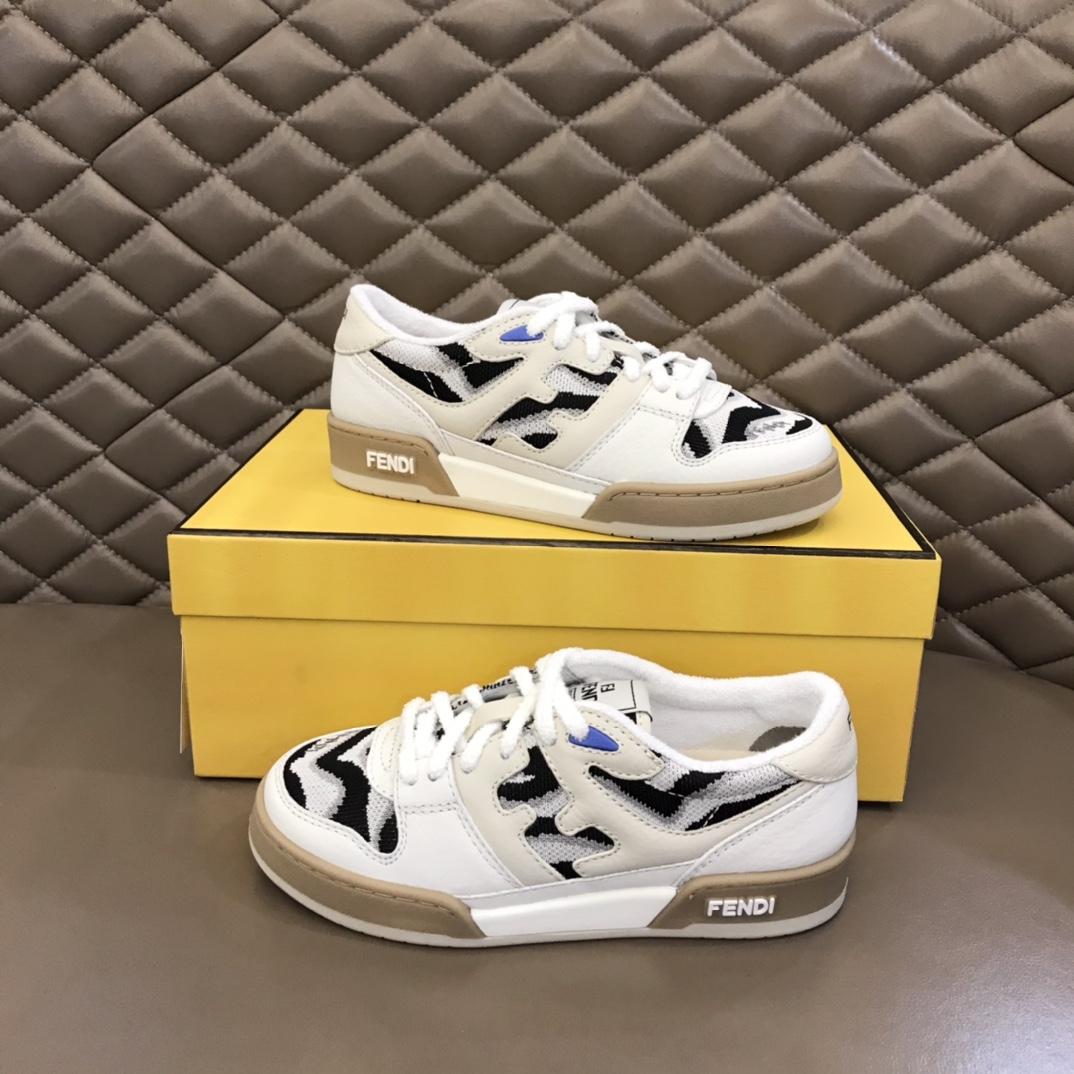 Fendi Match Low-Tops Sneakers - FashionPlug