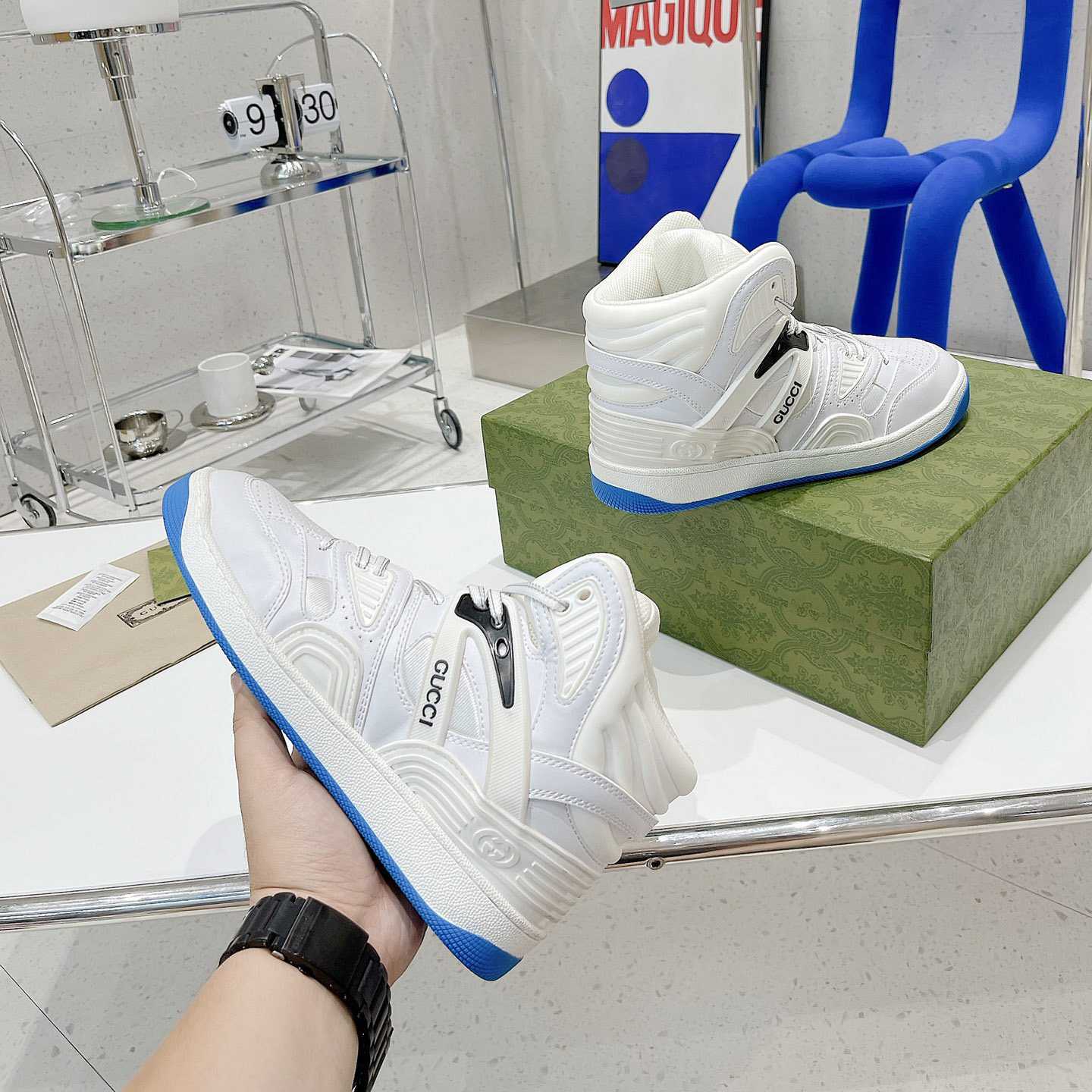 Gucci Basket Sneaker(upon uk size) - FashionPlug