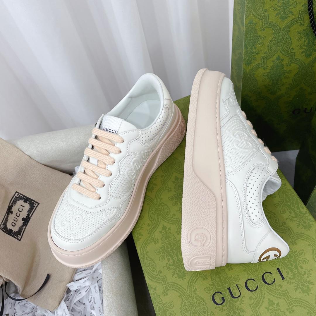 Gucci GG Embossed Sneaker - FashionPlug