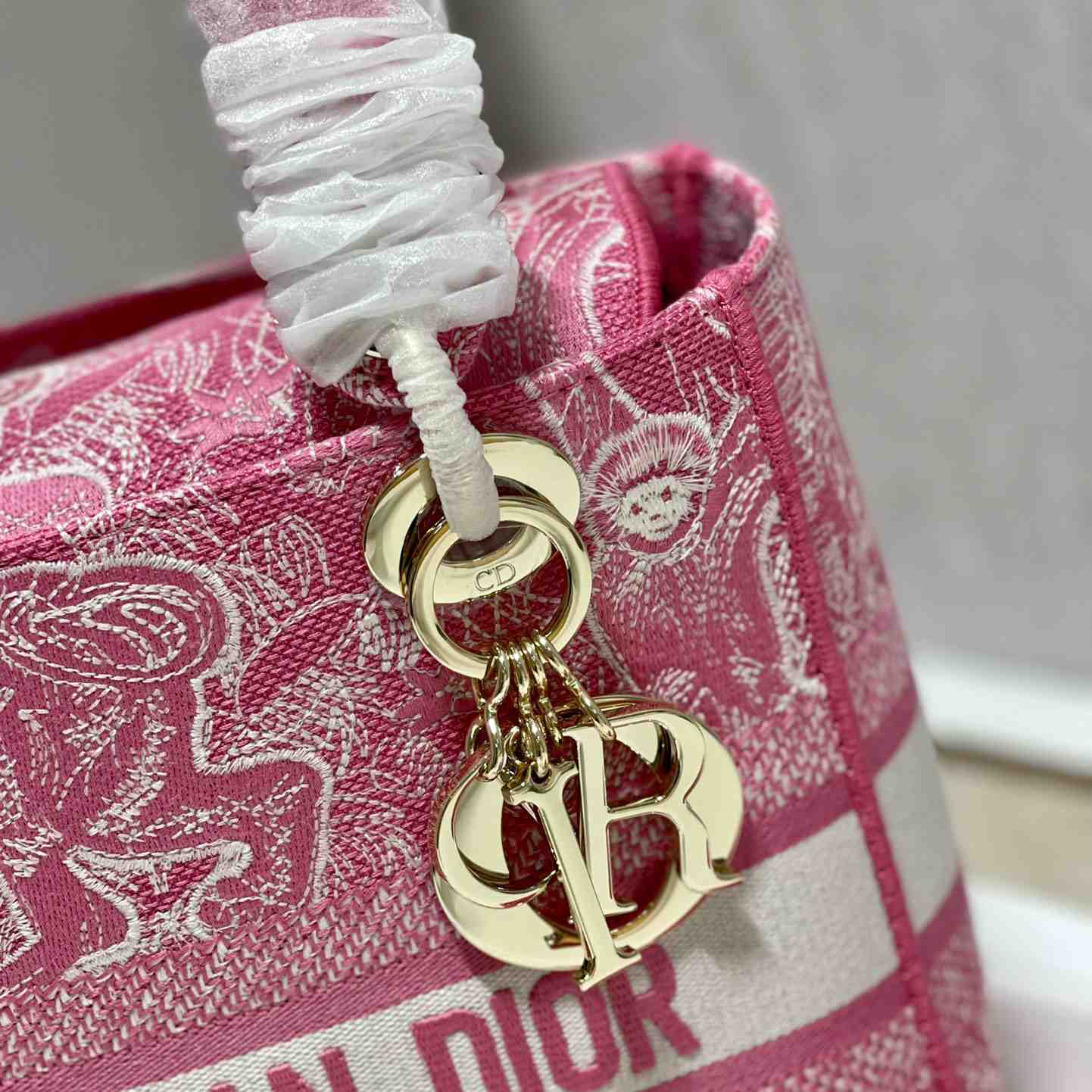Dior Medium Lady D-Lite Bag(24-20-11cm) - FashionPlug