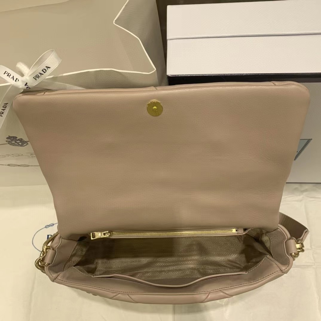 Prada System Nappa Leather Patchwork Bag(28-18-7.5CM) - FashionPlug
