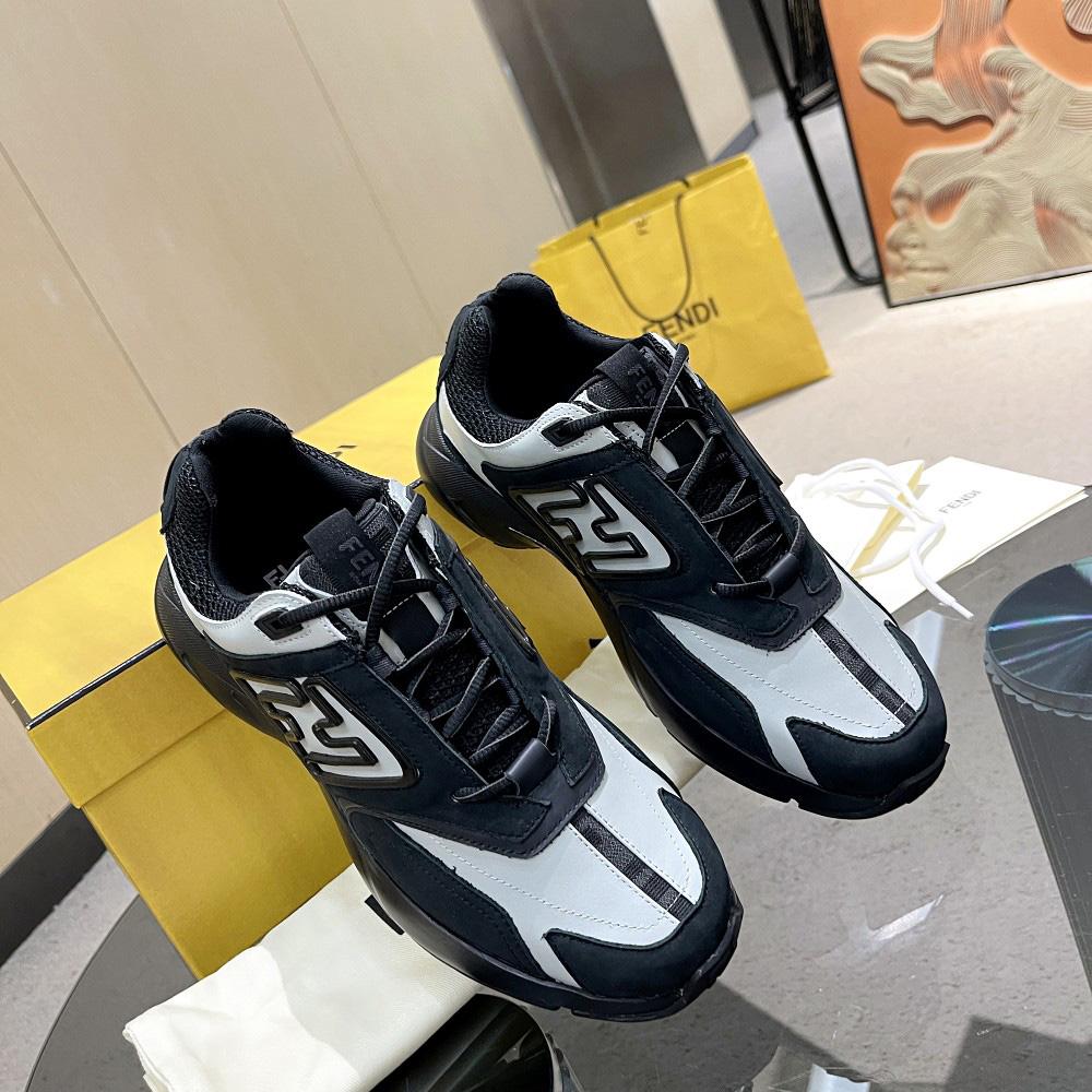 Fendi Faster Trainers Leather Low-Tops Sneakers - FashionPlug