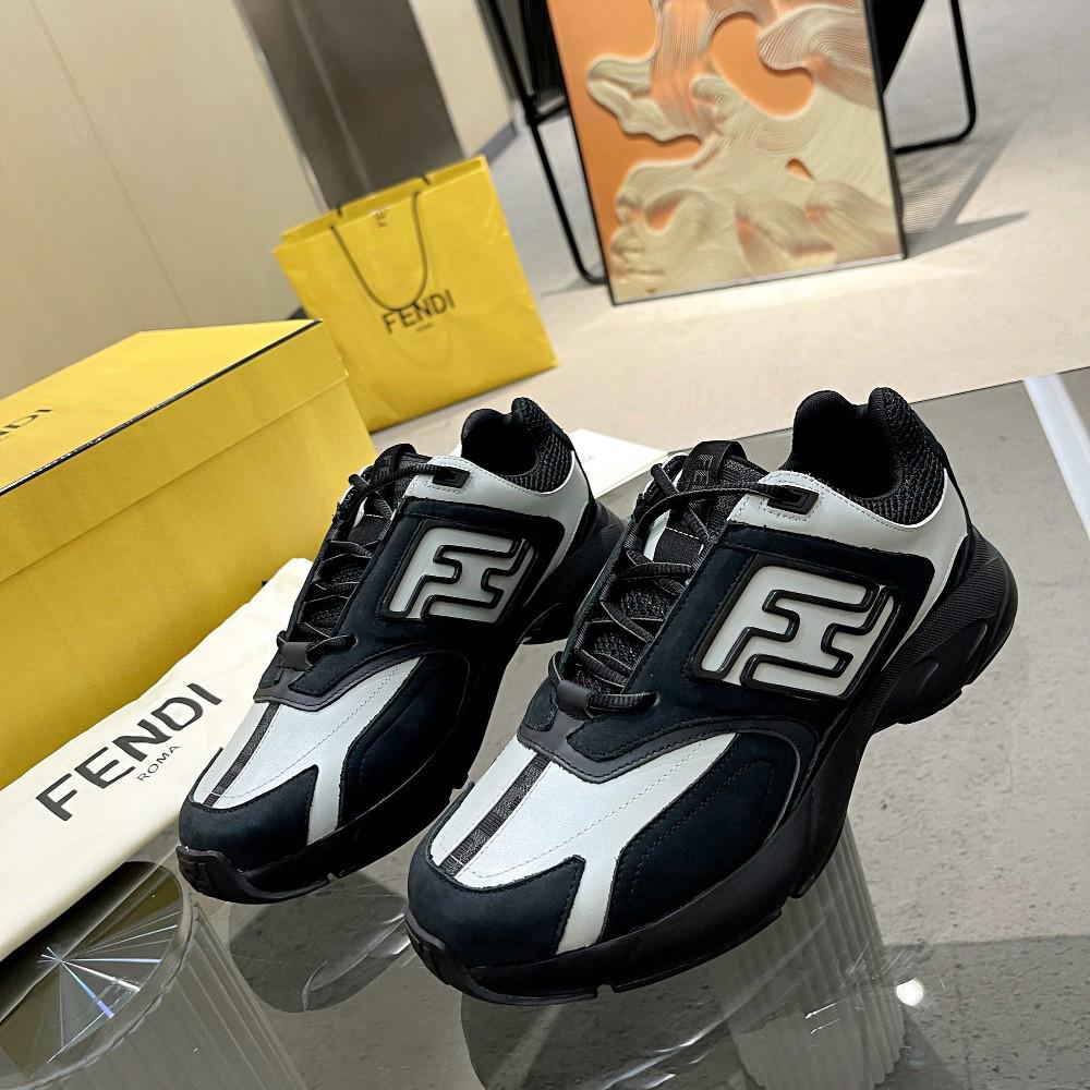 Fendi Faster Trainers Leather Low-Tops Sneakers - FashionPlug