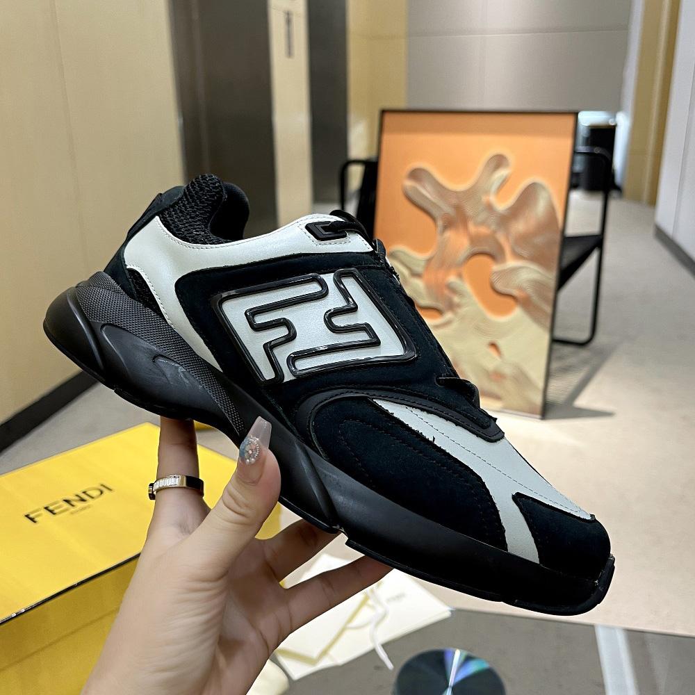 Fendi Faster Trainers Leather Low-Tops Sneakers - FashionPlug