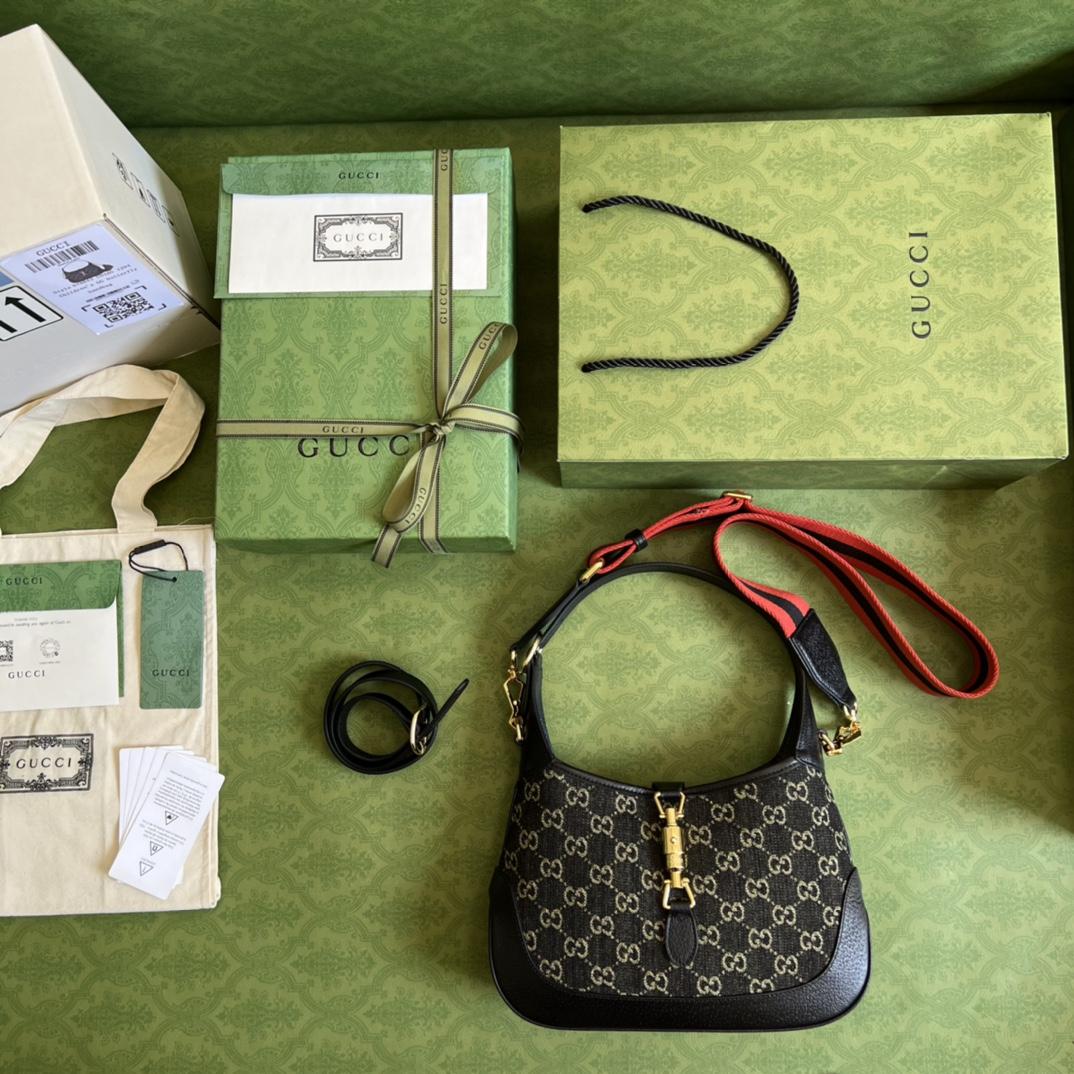Gucci Jackie 1961 Small Shoulder Bag(28-19-4.5cm) - FashionPlug