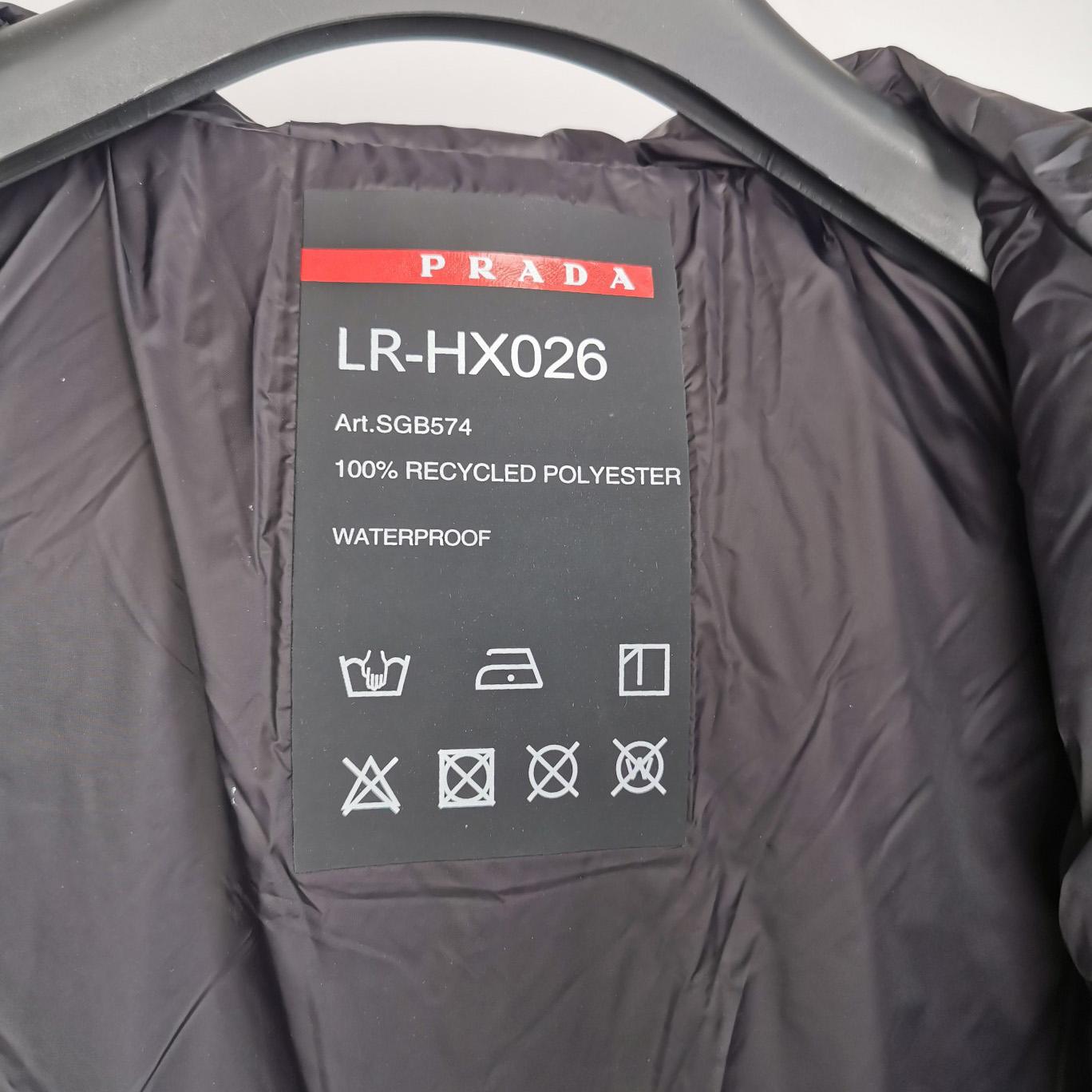 Prada Cropped Technical Nylon Down Jacket - FashionPlug