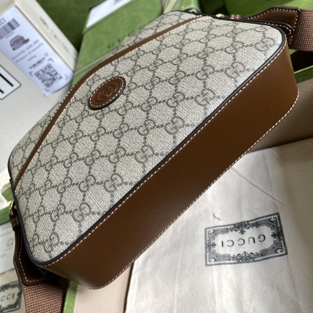 Gucci Messenger Bag With Interlocking G(25.5-20-6cm) - FashionPlug