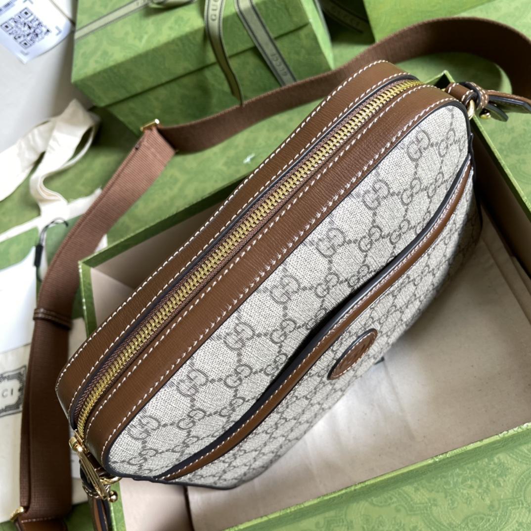 Gucci Messenger Bag With Interlocking G(25.5-20-6cm) - FashionPlug