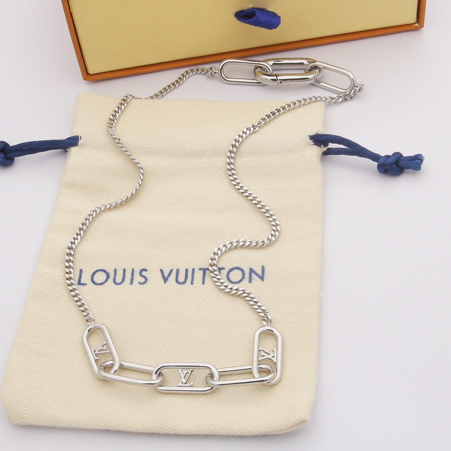 Louis Vuitton Mini Signature Chain Necklace   M00324 - FashionPlug