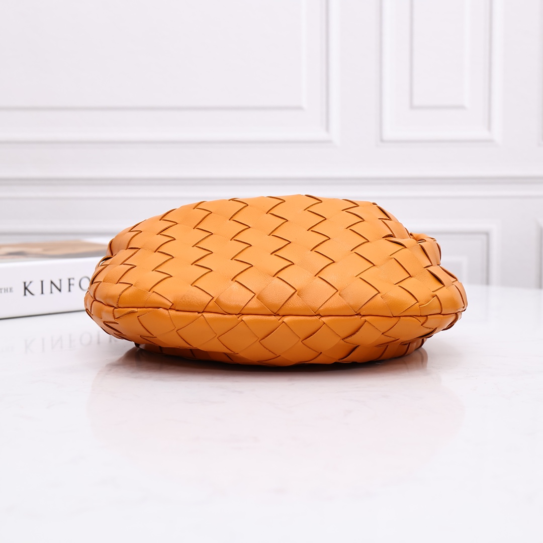 Bottega Veneta Mini Jodie Leather Top Handle Bag(28-23-8cm) - FashionPlug