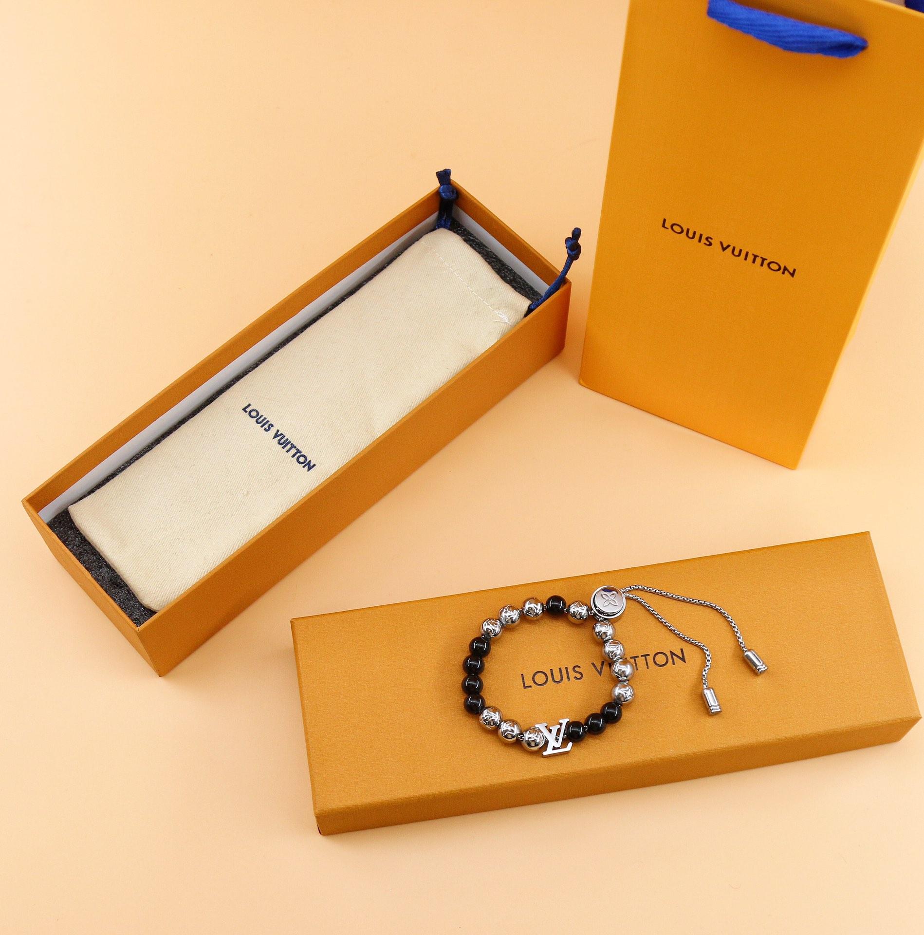 Louis Vuitton Monogram Beads Bracelet   M00512 - FashionPlug