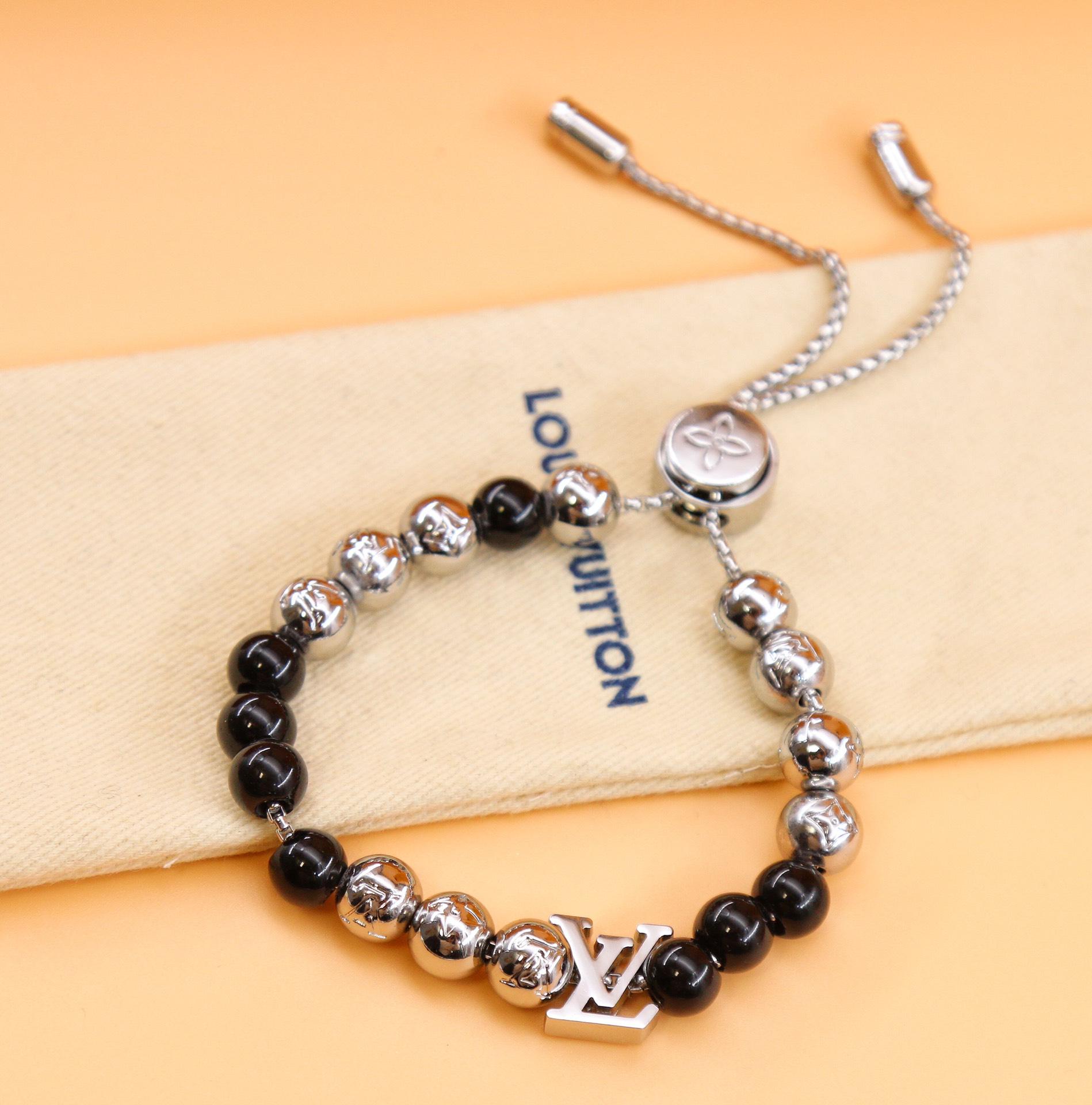 Louis Vuitton Monogram Beads Bracelet   M00512 - FashionPlug