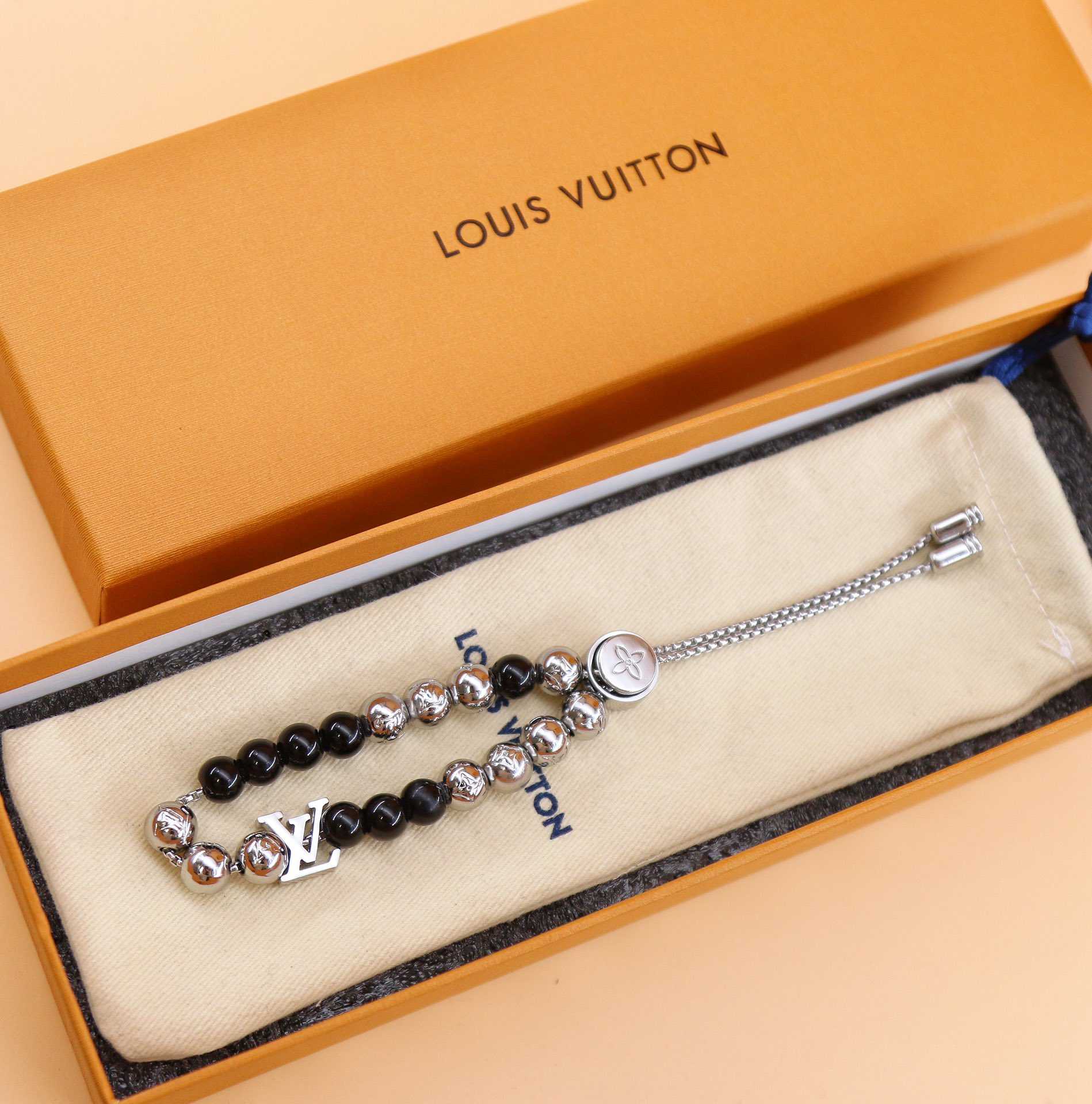 Louis Vuitton Monogram Beads Bracelet   M00512 - FashionPlug