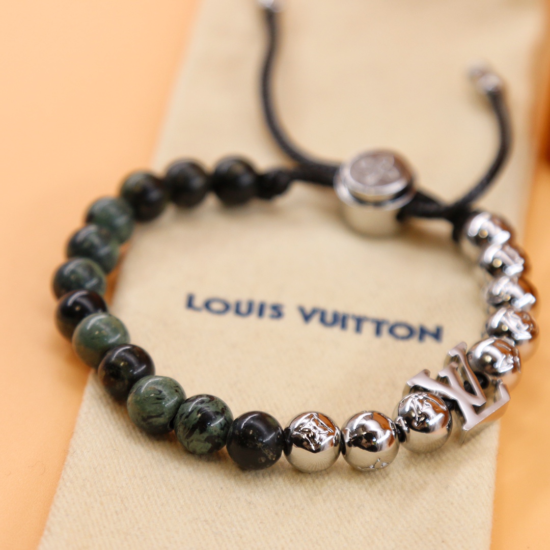 Louis Vuitton Monogram Beads Bracelet   M00511 - FashionPlug