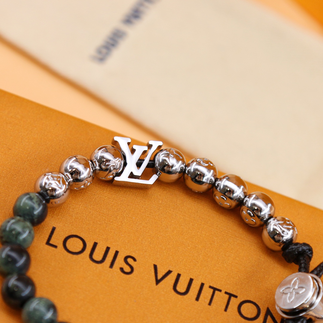 Louis Vuitton Monogram Beads Bracelet   M00511 - FashionPlug
