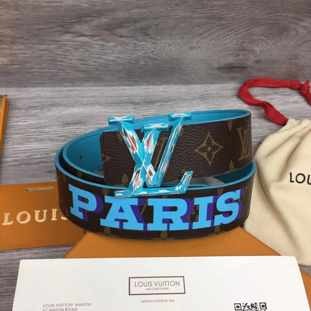 Louis Vuitton LV Pyramide Cities Exclusive 40MM Reversible Belt—Paris - FashionPlug