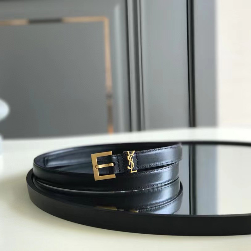 Saint Laurent Leather Belt  (20mm/30mm) - FashionPlug