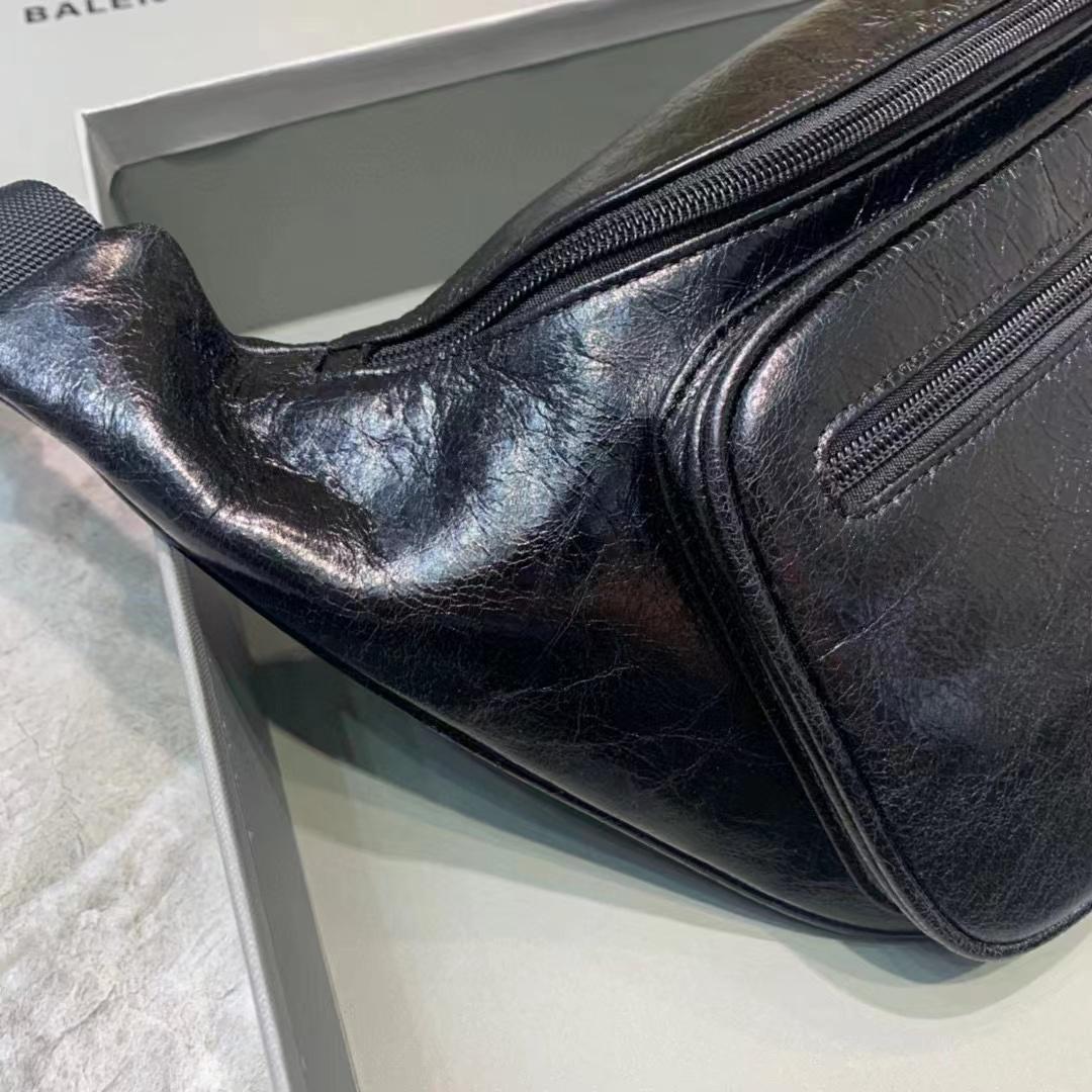 Balenciaga Everyday Beltpack In Black Natural Grain Calfskin(25-5-17cm)   - FashionPlug