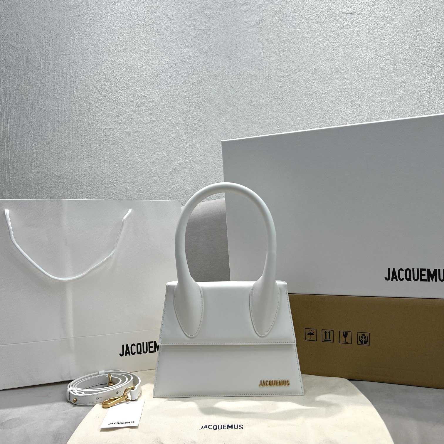 Jacquemus Le Grand Chiquito Large Leather Handbag(24-18-10cm) - FashionPlug