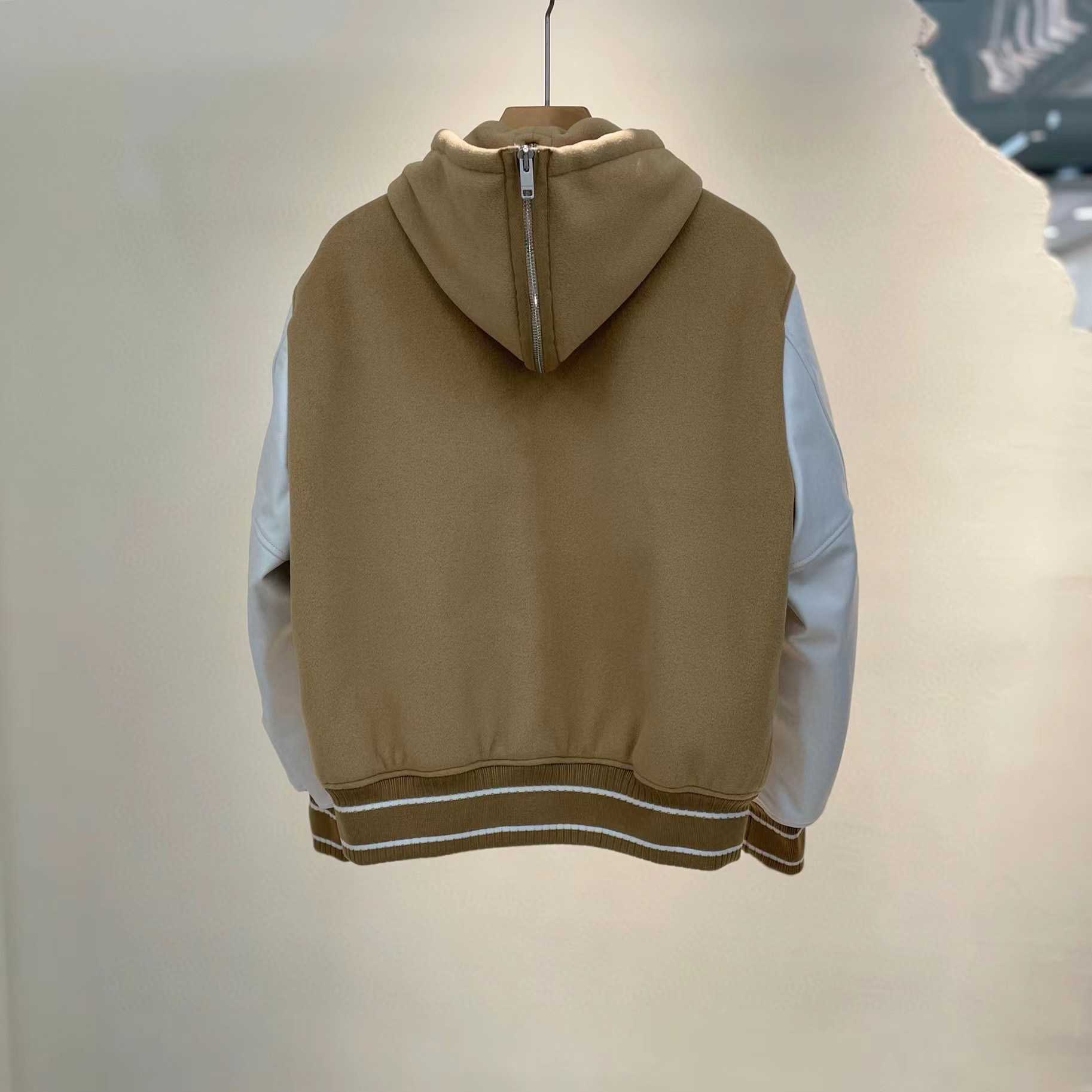 Givenchy New Hooded Bomber Jacket In Wool And Givenchy Leather - FashionPlug