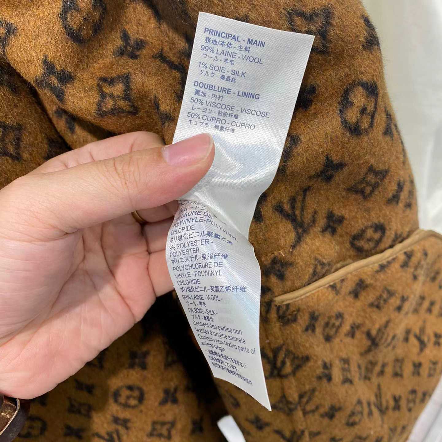 Louis Vuitton Signature Double Face Short Wrap Coat     - FashionPlug