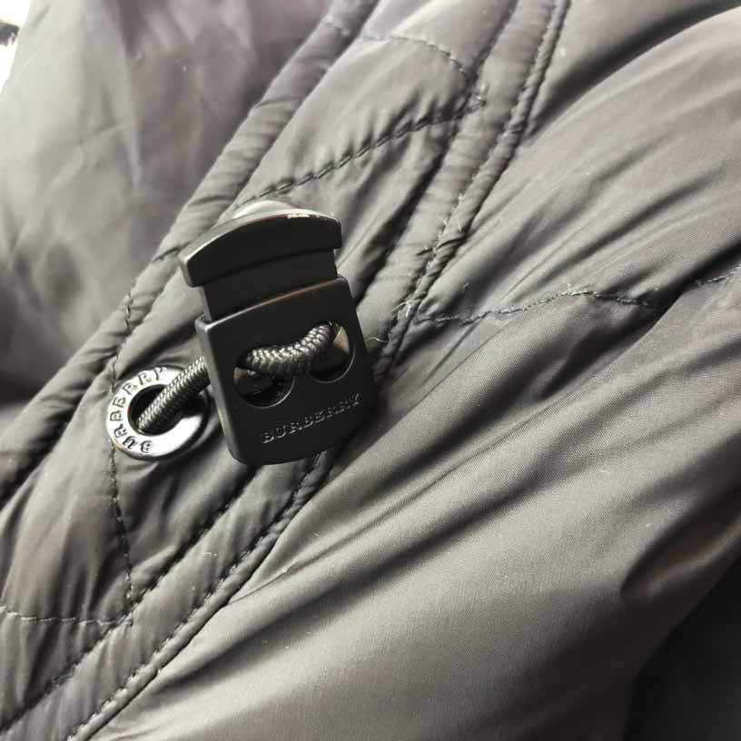 Burberry Logo Appliqué Nylon Puffer Coat - FashionPlug
