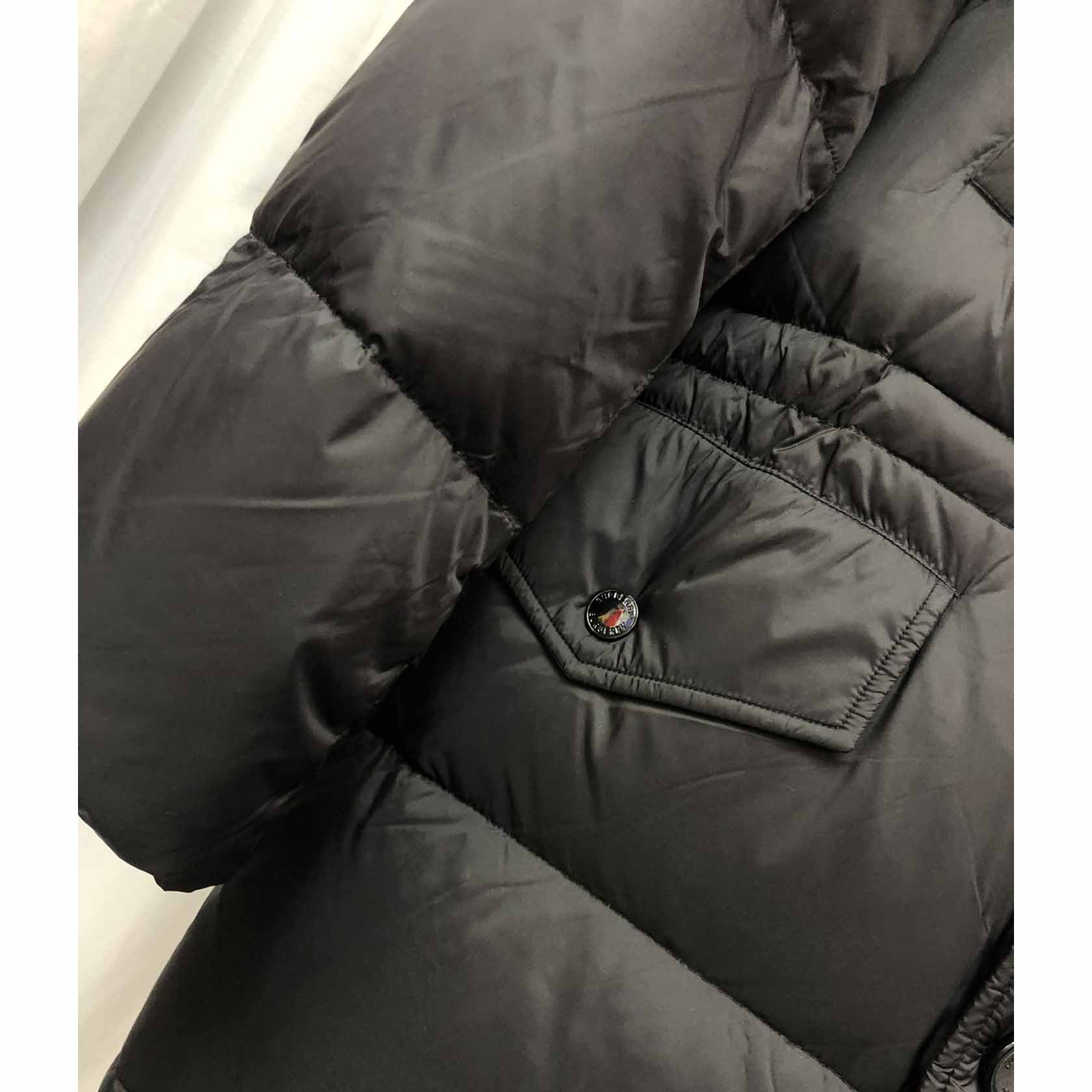Burberry Logo Appliqué Nylon Puffer Coat - FashionPlug