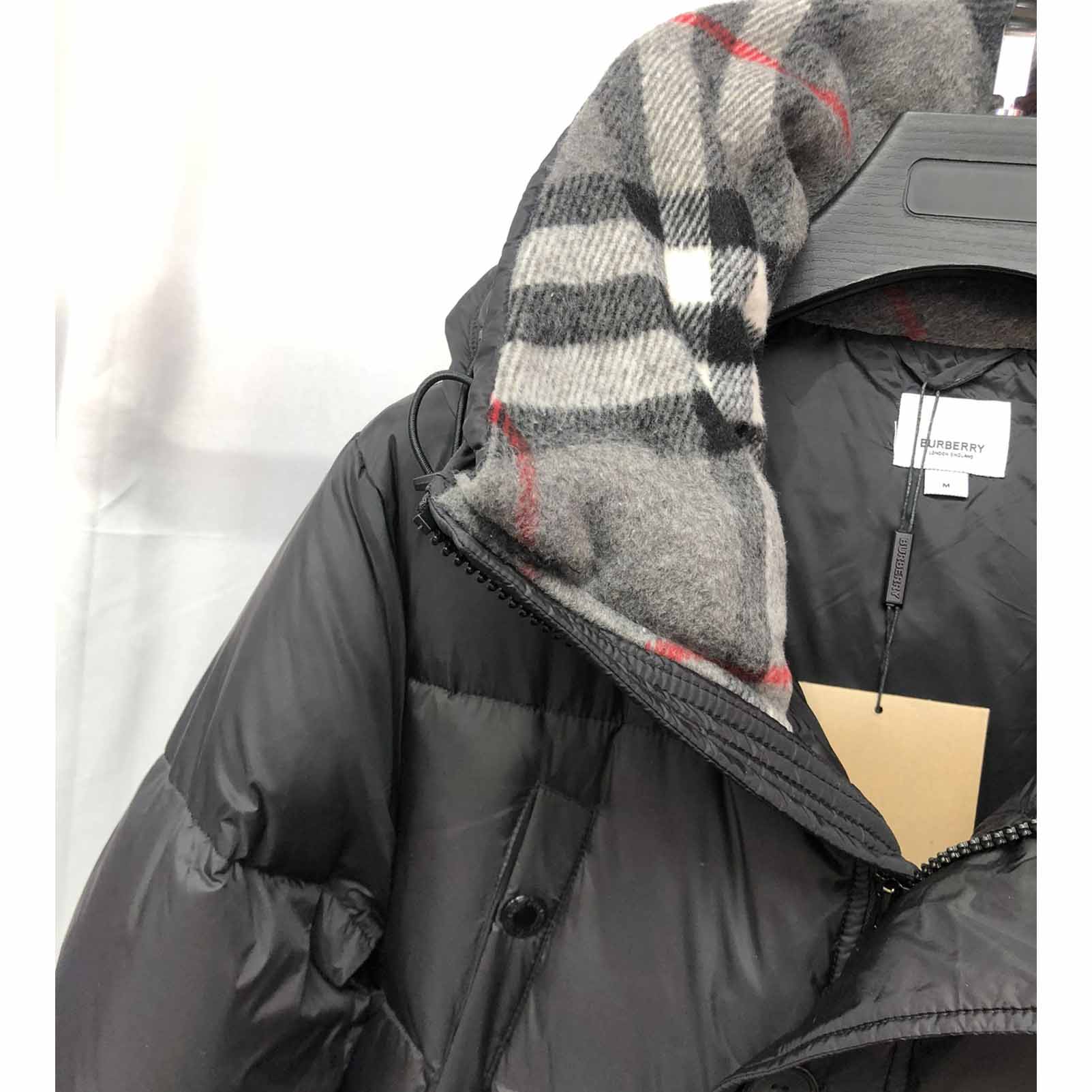 Burberry Logo Appliqué Nylon Puffer Coat - FashionPlug